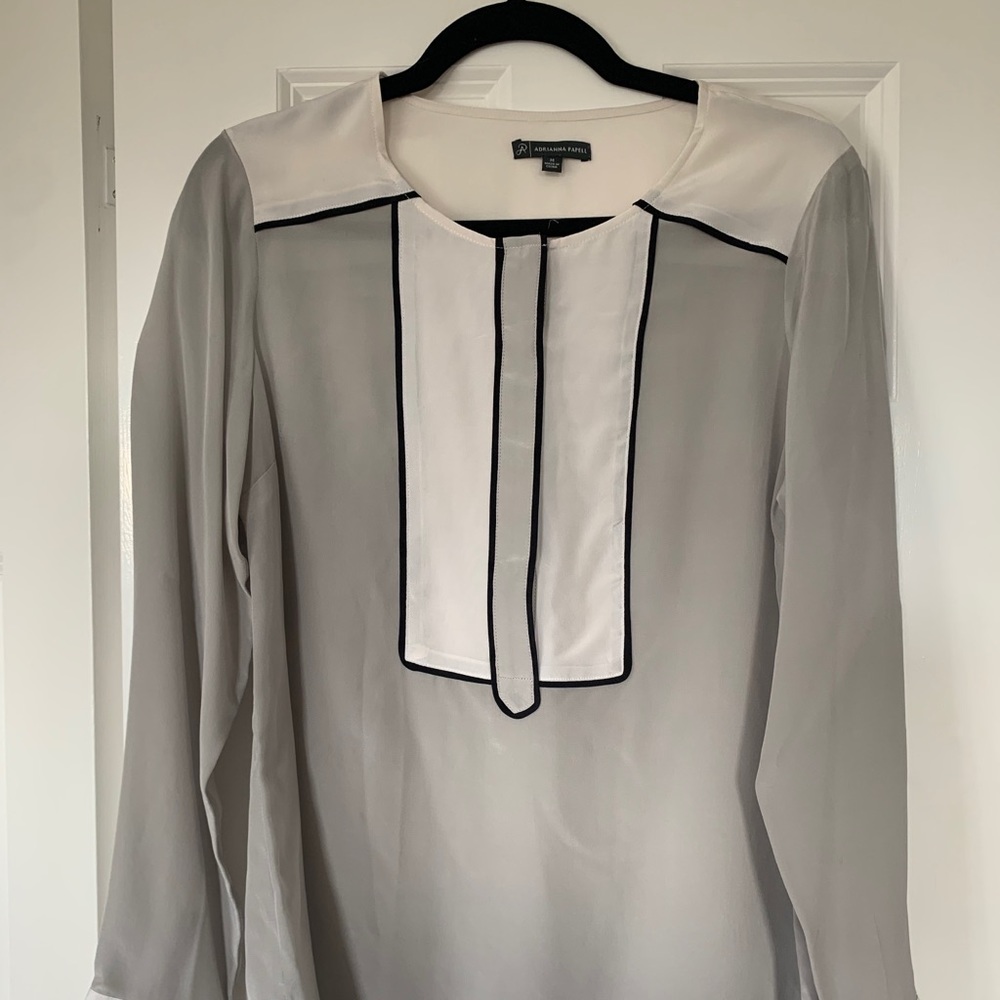 Adrianna Papell long sleeve blouse